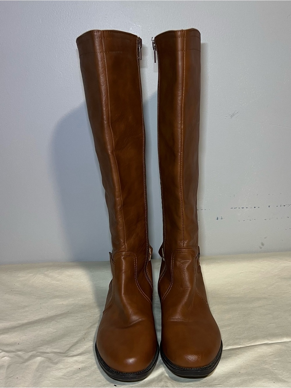 Classic Tall Brown Leather Women’s Riding Boots